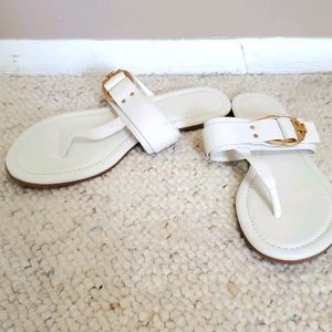 TORY BURCH WHITE SANDALS